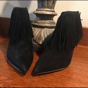 Sam Edelman Shoes - Sexy Sam Edelman suede black fringe booties Sam Edelman Shoes - Sexy Sam Edelman suede black fringe booties